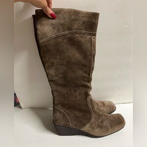 Santana Canada Sanuk Dark Brown Over the Knee Boots